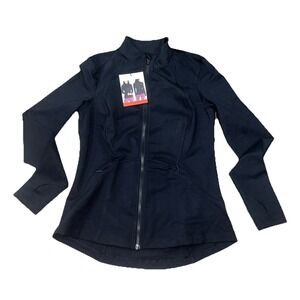 NEW Spyder Black Active Lightweight Front Zip Jacket -Size XL -Fast